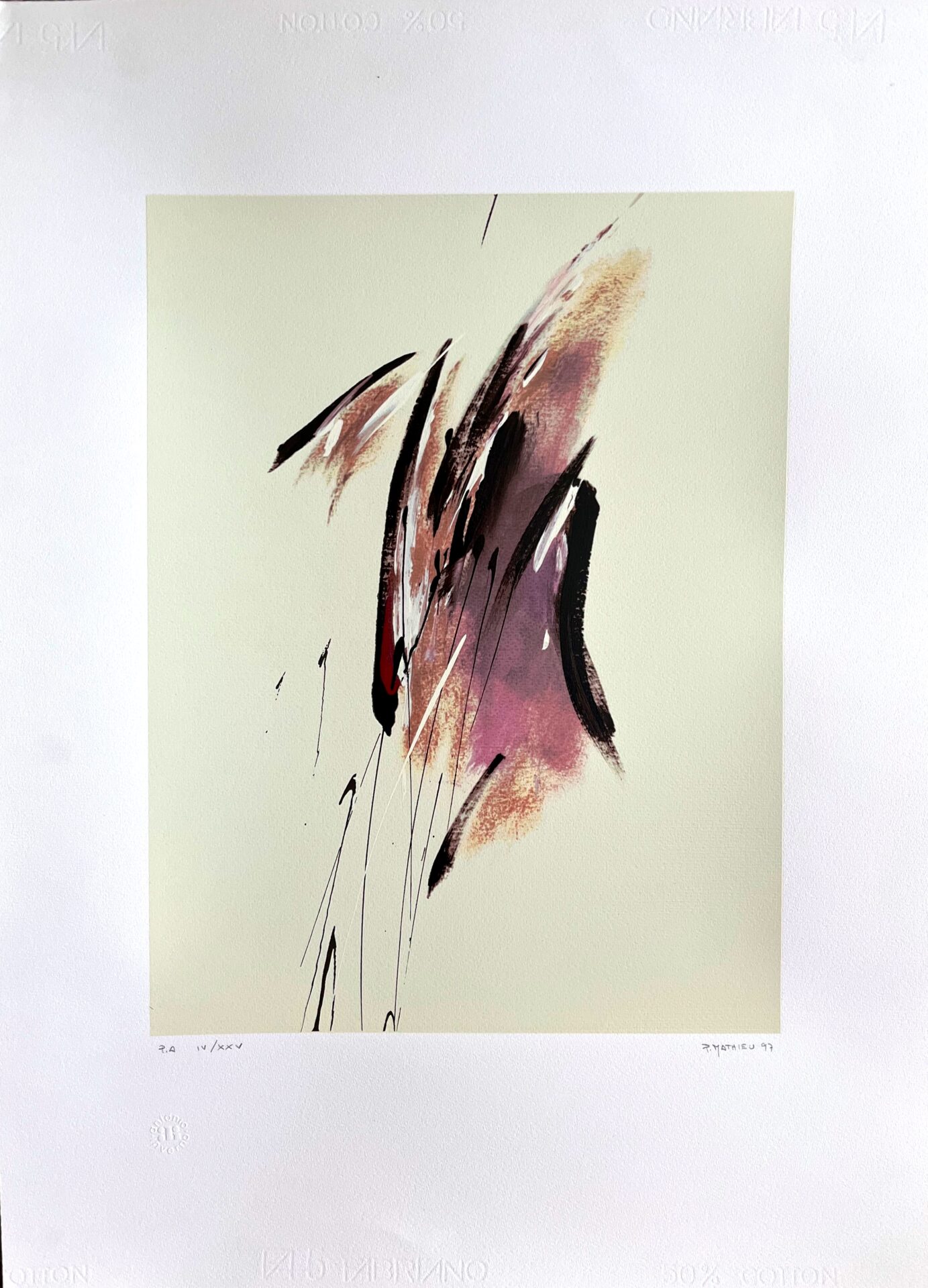 Paul Mathieu serigrafia- PA IV/XXV 50x70 cm.